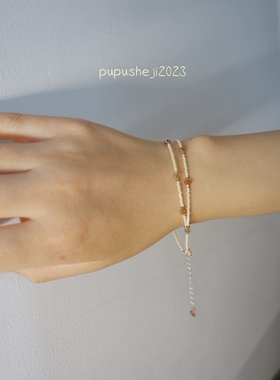 扑扑独家设计日本进口米珠项链