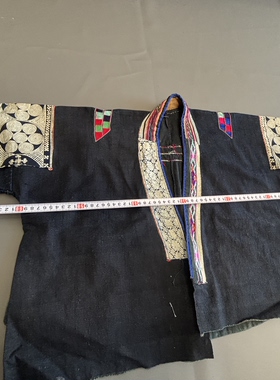 民族风服饰老绣衣服外套土布拼接衣服蜡染麻布衣服A428