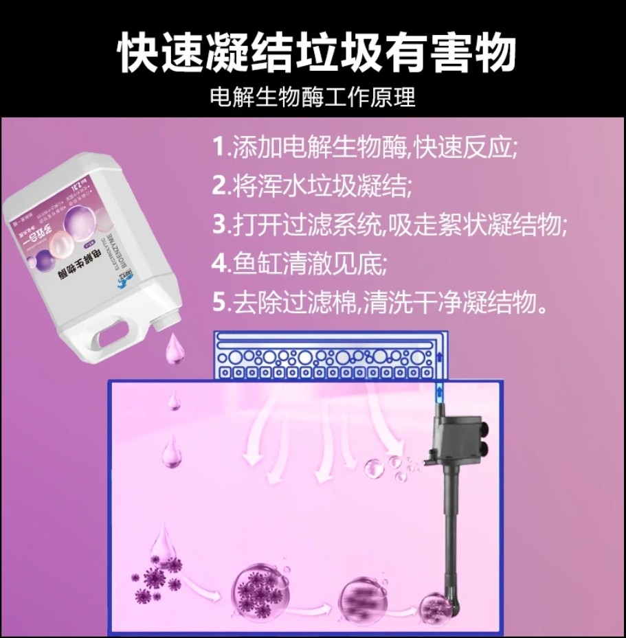 马印天王电解生物酶鱼缸净水剂水族专用净水生物酶除氯去黄水浑,淘宝优惠券,粉丝福利购,淘宝优惠卷