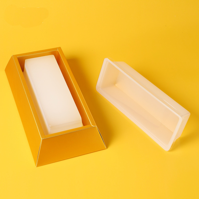 现货999发财金砖长方椰汁红糖年糕模具蜜蜡包装盒马蹄糕1斤pp蒸模 - 图2