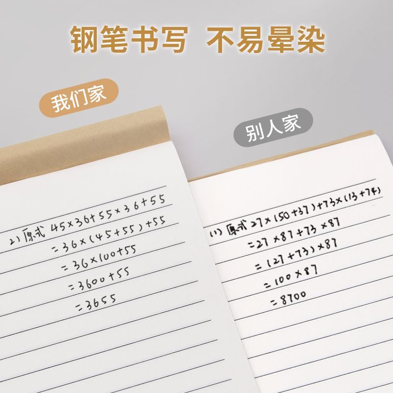 横线草稿本作业纸单线信纸本文稿纸考研英语本子多功能书写信笺纸 - 图1
