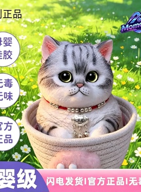 网红猫猫捏捏送闺蜜送朋友食品级硅胶解压便宜ins手工捏捏猫咪