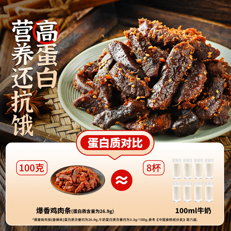 陈阿炳爆香鸡肉条低温烘烤手撕鸡肉干鸡胸肉开袋即食特色好吃零食,淘宝优惠券,粉丝福利购,淘宝优惠卷