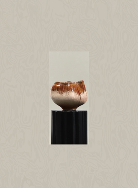 墨色林莽中古风设计师仿真花