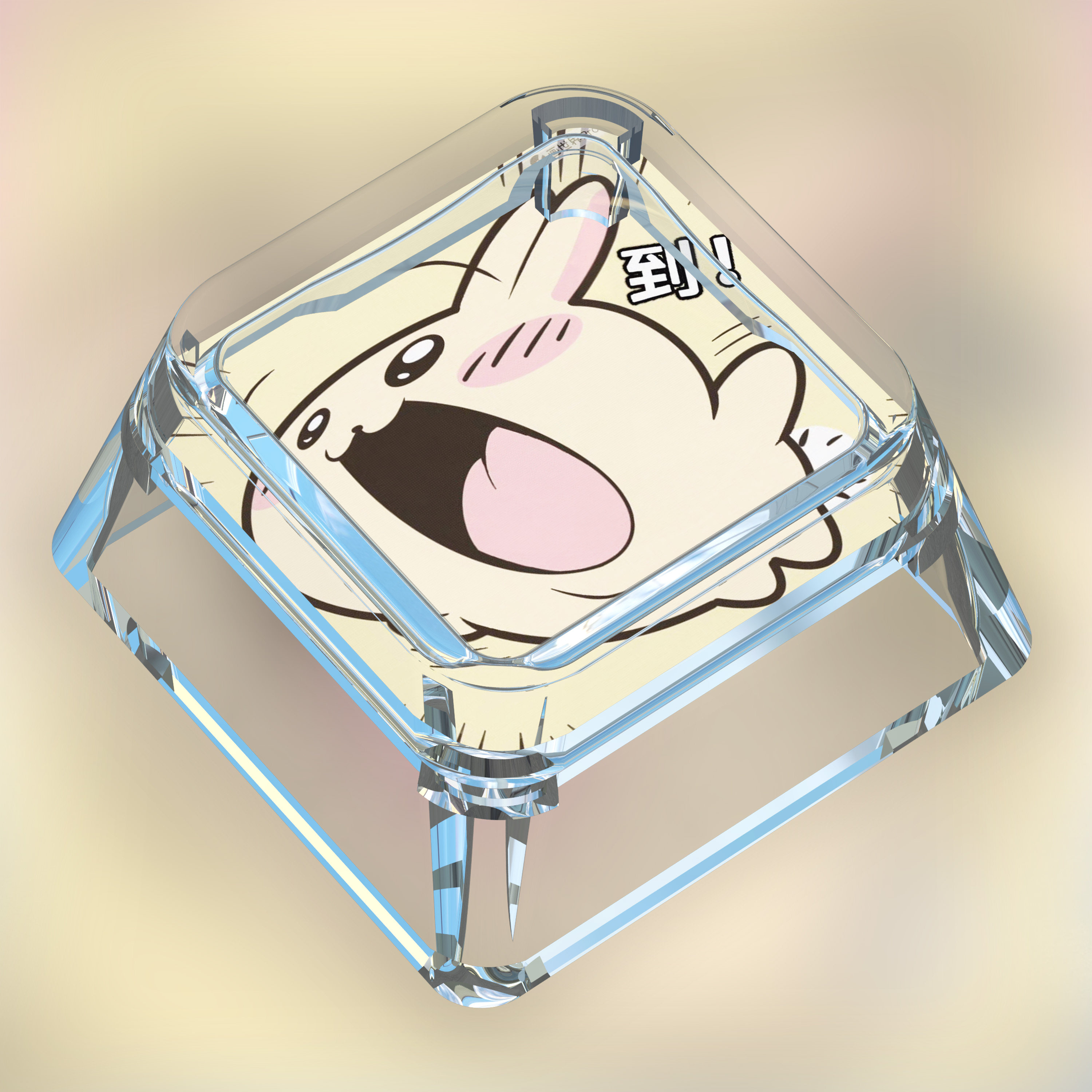 乌萨奇键帽单个表情包卡通节日盲盒机械键盘十字轴透明透光键帽,淘宝优惠券,粉丝福利购,淘宝优惠卷