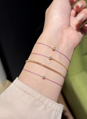 本命年法国HOUHOU小红绳pure编制