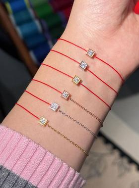 本命年金晨情侣款手绳女925银