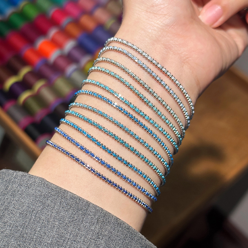 HOUHOU本命年18K法国小红绳编制珠珠手链女情侣款幸运手绳送礼物