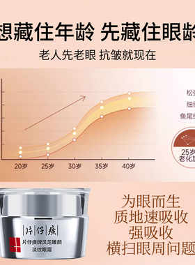 灵芝淡纹眼霜熬夜紧致淡细纹
