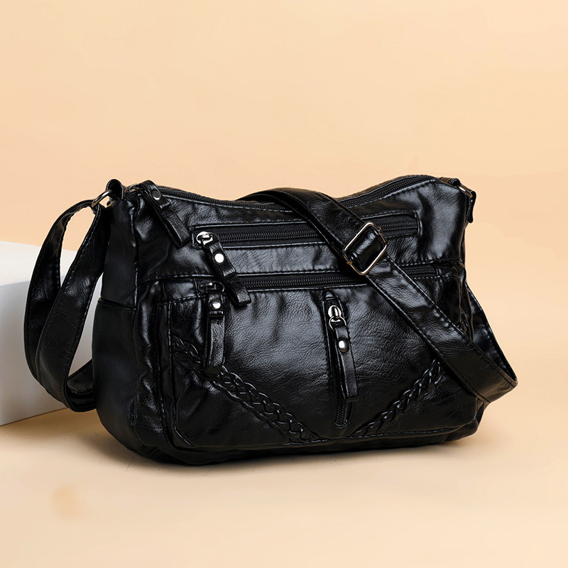 真皮羊皮软皮女2023新款软皮小方包女斜挎包中年单肩包妈妈包女包,淘宝优惠券,粉丝福利购,淘宝优惠卷