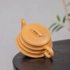 Authentic Yixing purple sand pot, raw ore, stale gold section mud, rising step by step, household high-end teapot, tea set and gift