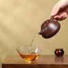 Authentic Yixing Lu Weiping purple clay pot original ore stale purple clay gentleman lotus shadow pot high-end teapot tea set gift
