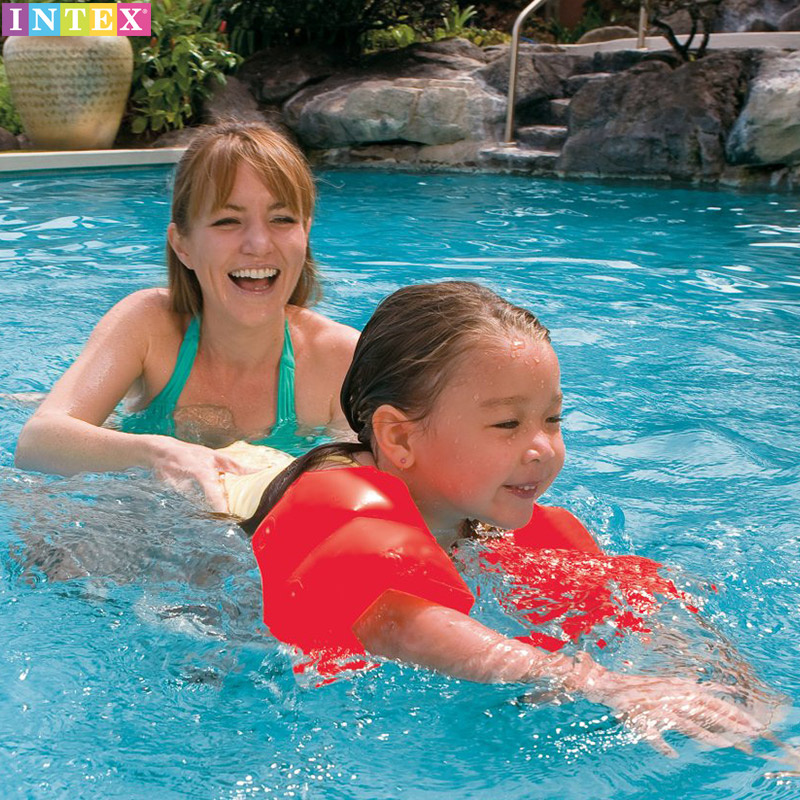 INTEX儿童充气手臂圈宝宝浮力水袖初学游泳装备浮漂神器加厚浮圈 - 图2