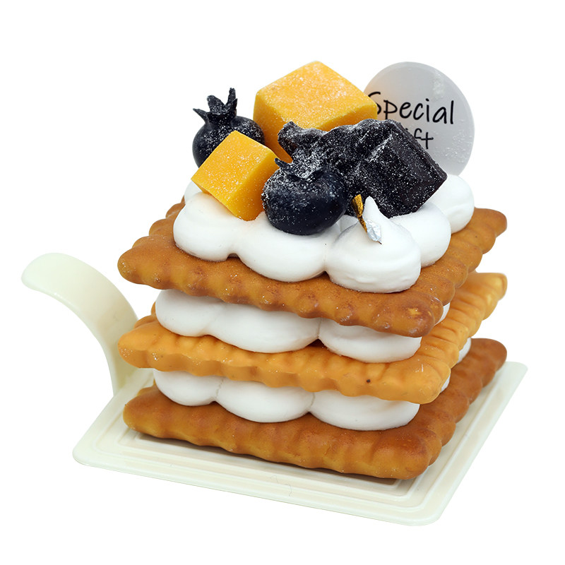 仿真三层夹心饼干 奶油水果蛋糕模型 假糕点摆件橱窗展示拍摄道具,淘宝优惠券,粉丝福利购,淘宝优惠卷