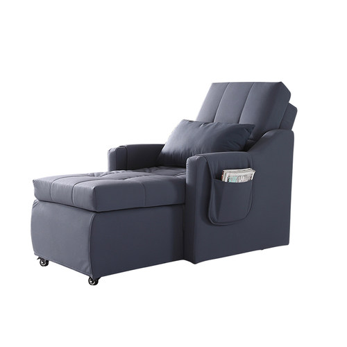 简约免洗布艺单人电动沙发床小户型老人家用会所休闲按摩乳胶躺椅 - 图3