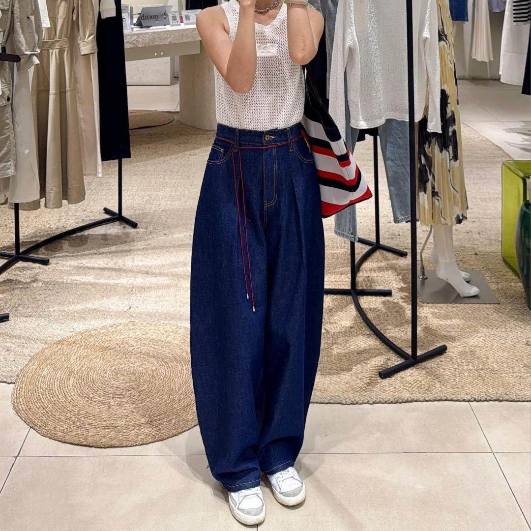 it :orange forest高圆圆同款新款女装休闲百搭深蓝色弯刀牛仔裤,淘宝优惠券,粉丝福利购,淘宝优惠卷