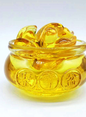 包邮聚宝盆招财转运开业黄水晶