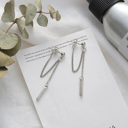 Серьги, цепь с кисточками, клипсы, популярно в интернете, в стиле панк