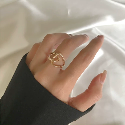 Tide, модное небольшое дизайнерское изысканное кольцо, легкий роскошный стиль, простой и элегантный дизайн, популярно в интернете, на указательный палец