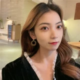 Акриловые ретро серьги, клипсы, без проколов ушей