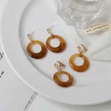 Акриловые ретро серьги, клипсы, без проколов ушей