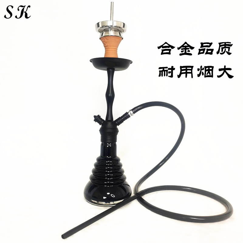 水烟壶全套阿拉伯酒吧KTV多人用水果味碳锡纸大烟雾斗料丝shisha - 图2