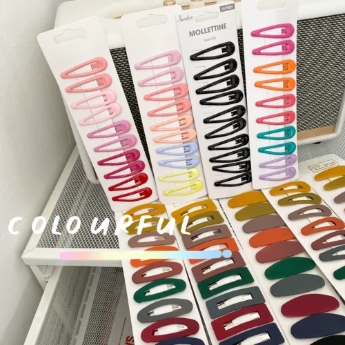 Детский аксессуар для волос, нескользящая челка, радужная заколка для волос, шпильки для волос, простой и элегантный дизайн