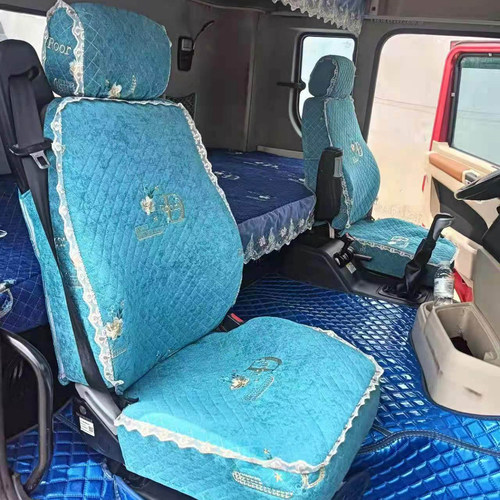 解放J6PJH6J6L重汽豪沃MAXT7HTX7欧曼GTLEST大货车座套座椅套专用 - 图1
