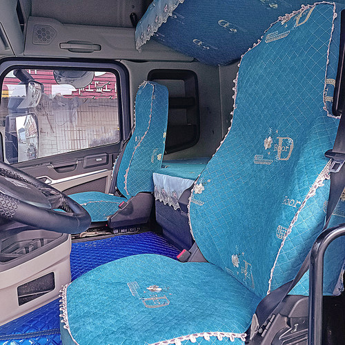 解放J6PJH6J6L重汽豪沃MAXT7HTX7欧曼GTLEST大货车座套座椅套专用 - 图0