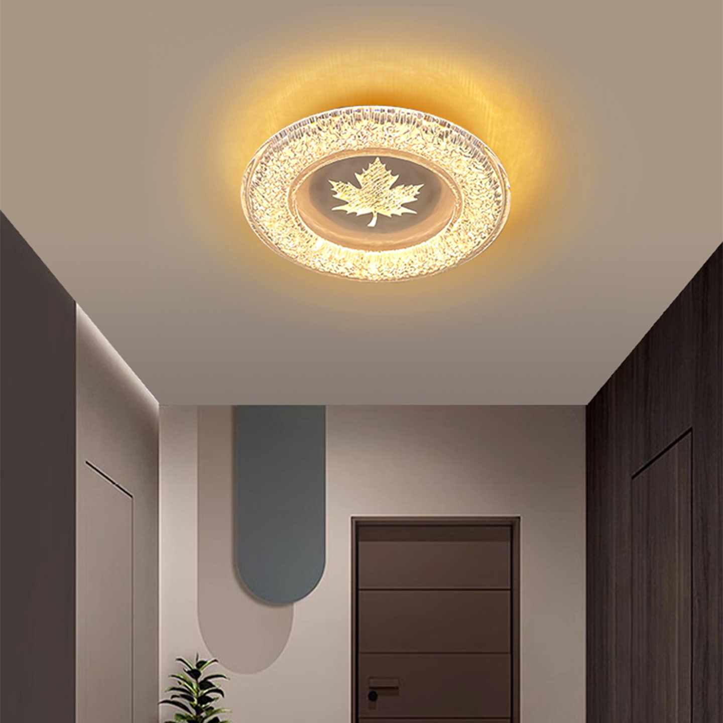 现代简约过道走廊灯嵌入式入户玄关门厅阳台灯新款网红爆款吸顶灯 - 图2