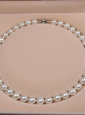 气质百搭天然海水贝壳正圆强光