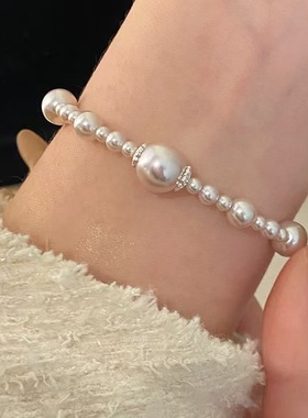 曼塔玫瑰施家珍珠抽拉式手链