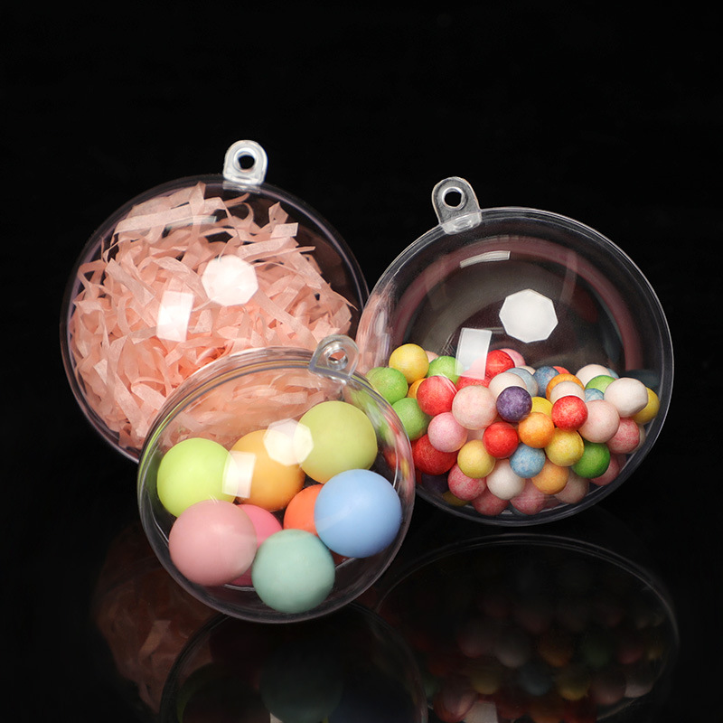 亚克力球透明球空心球塑料球圣诞节装饰圆球幼儿园环创材料吊球 - 图1