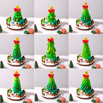 Clay Christmas Tree Diy Material Packs Christmas Handmade Children Make 2023 New Kindergarten Small Gifts