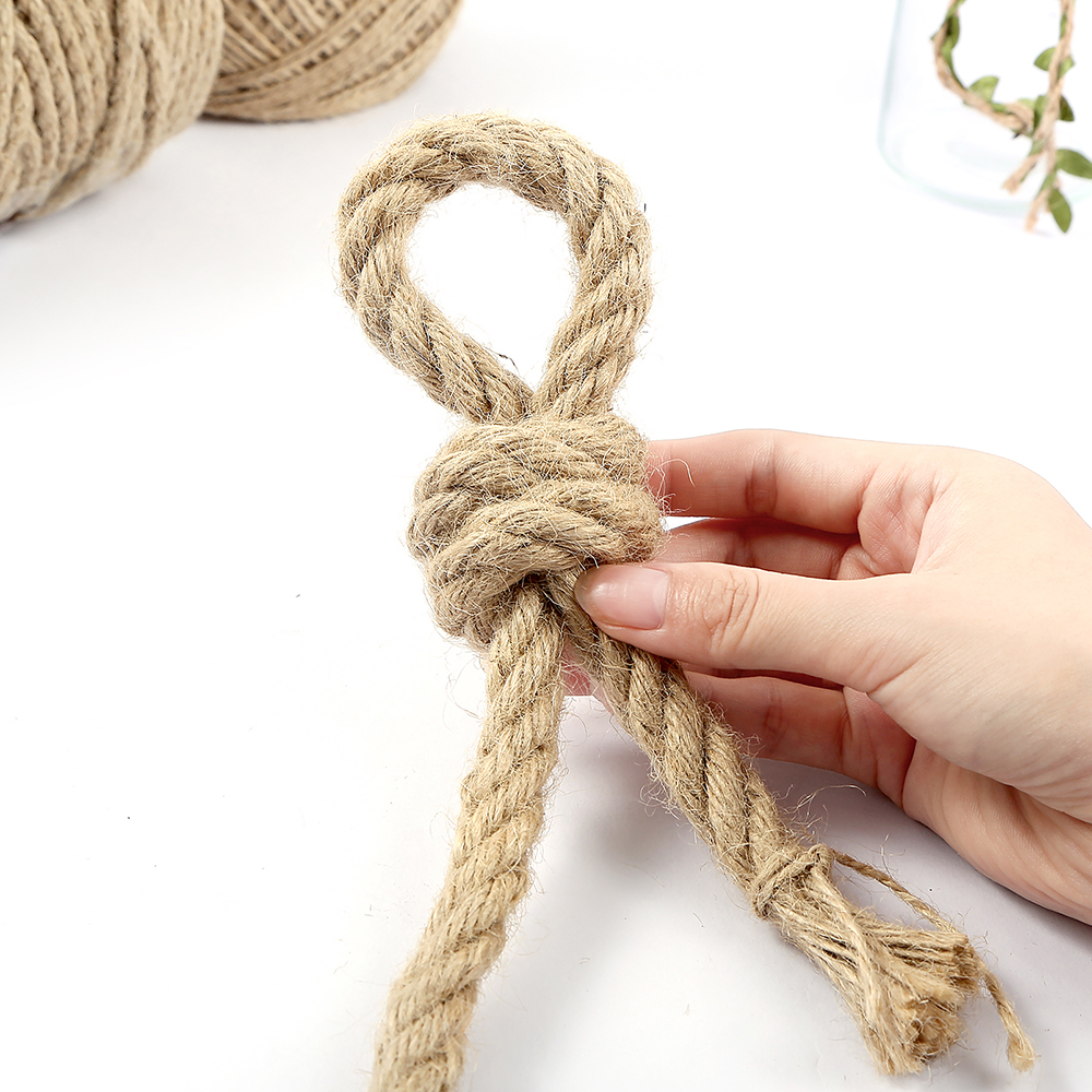 粗细幼儿园麻绳手工diy材料包编织捆绑绳装饰品网格照片绳子耐磨 - 图1