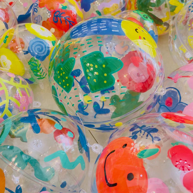 亚克力球透明球空心球塑料球圣诞节装饰圆球幼儿园环创材料吊球 - 图2
