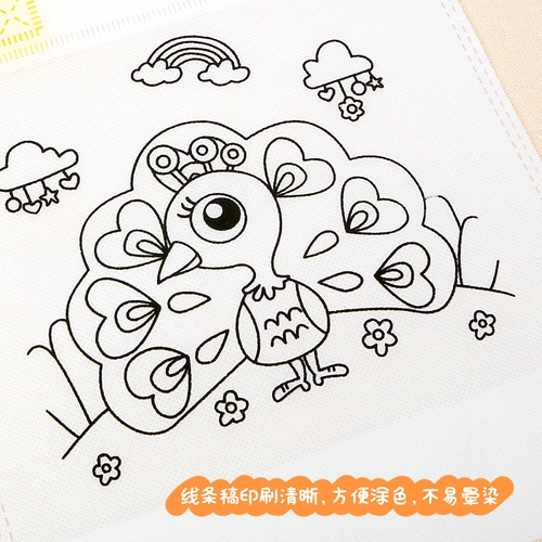 Экологичная льняная сумка, художественный набор материалов из нетканого материала для детского сада, DIY, граффити