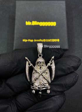 Mr.Bling满钻镰刀死神嘻哈吊坠