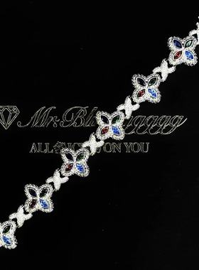 Mr.Bling莫比乌斯环四叶草古巴链