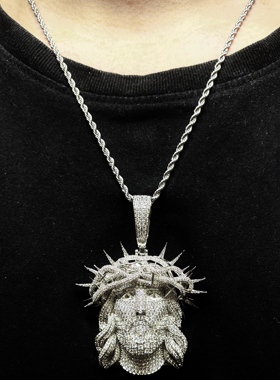 Mr.Bling满钻荆棘皇冠头像吊坠