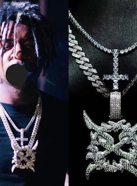 Mr.Bling逆十字架CARTI厂牌吊坠