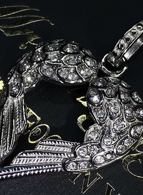 Mr.Bling精钢不掉色镶钻爱心吊坠