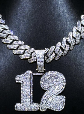 Mr.Bling莫兰特同款数字12吊坠