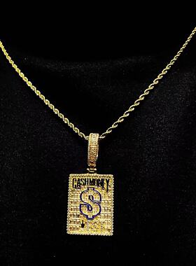 Mr.Bling混合镶嵌$嘻哈滴油吊坠