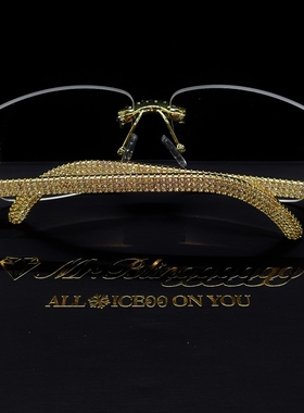 Mr.Bling嘻哈镶钻情侣眼镜墨镜