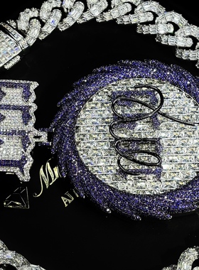 Mr.Bling定制满钻1999圆盘吊坠