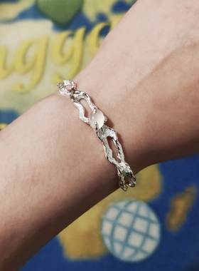 Mr.Bling轻奢简约情侣款纯银手镯