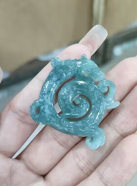 玉阅珠宝男女翡翠天然吊坠