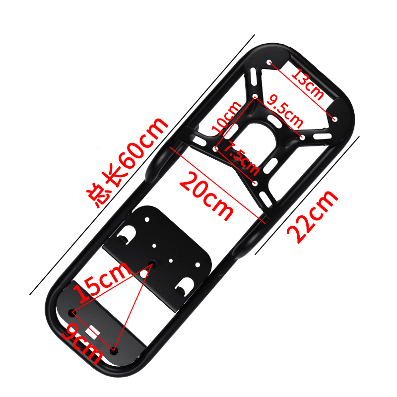 雅迪电动车后备箱支架冠智de1/de3/de8/dm3dm6/dt6国标改装后货架 - 图2
