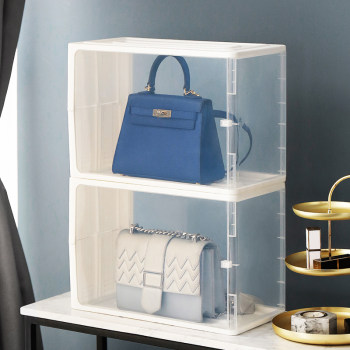 ກ່ອງເກັບຮັກສາຖົງ artifact bag sub-storage rack box bag storage rack floor-standing bedroom organization box anti-